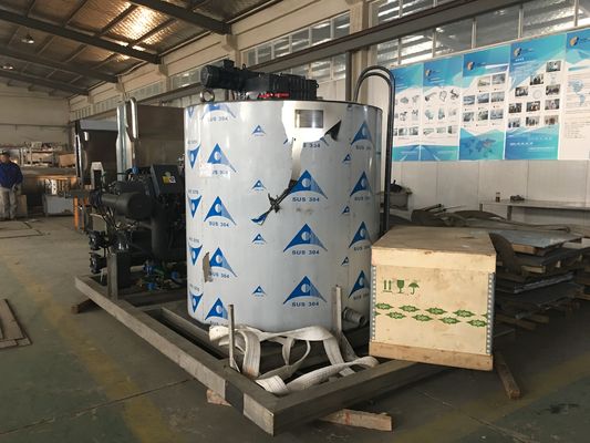 15 ton eendaagse roestvrijstalen vlok-ijsmachine voor de verwerking van kippen
